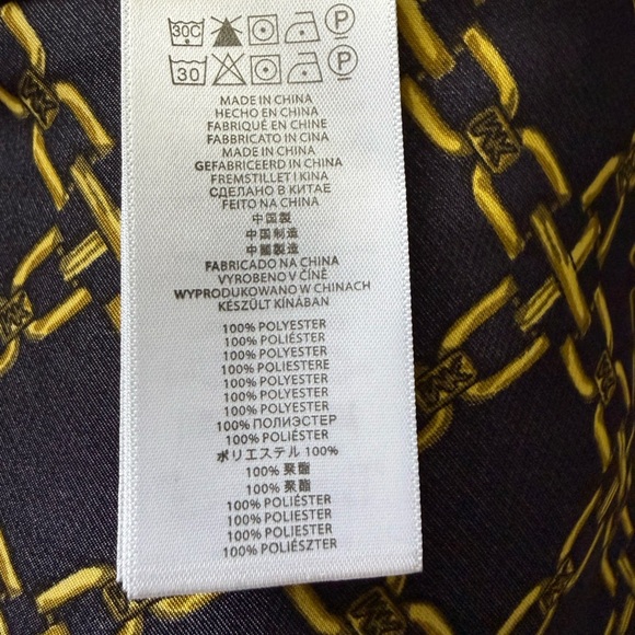 Michael Kors Black and Gold Chain Pattern Blouse - Picture 6 of 6